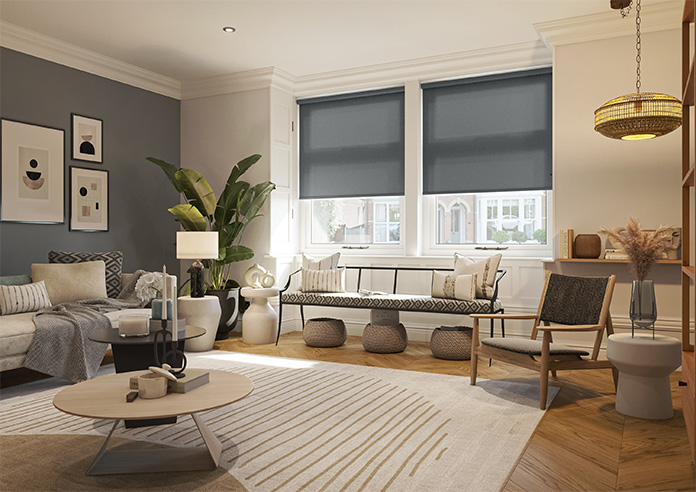Trapani, Charcoal - Twist&Fit Roller Blind - Image 7